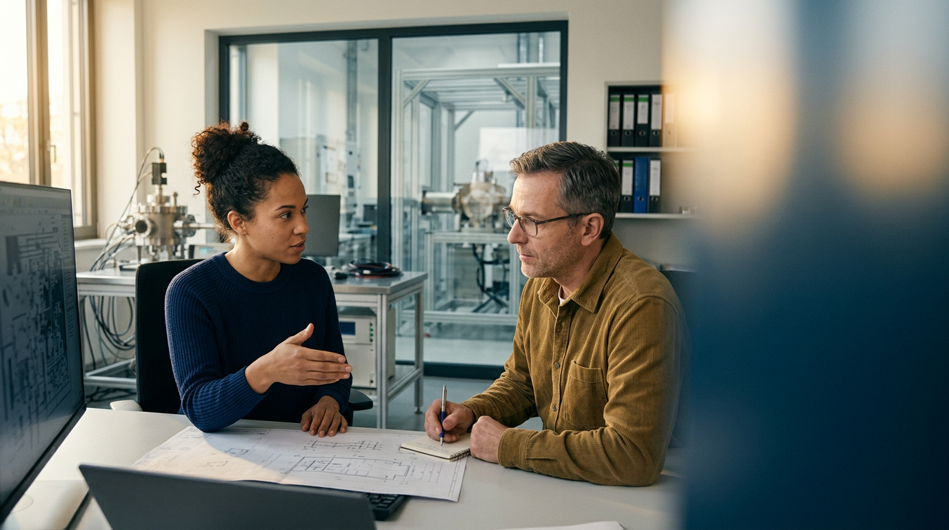 Start-up Team bei der agilen Entwicklung von Hardware-Technologien
