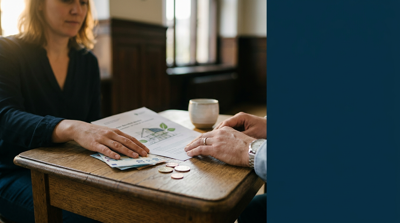 Investoren und Gründer besprechen die Finanzierung für ein nachhaltiges Unternehmen