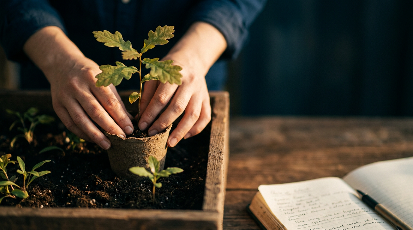 Nachhaltiges Startup Team bei der Ideenfindung