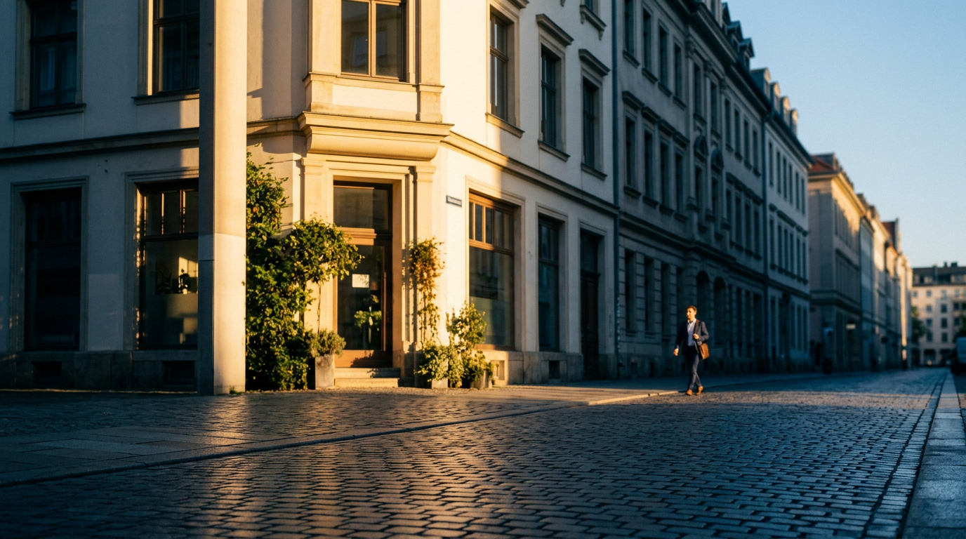 Futuristische Netzwerklinien in einer Stadt - Symbol für Skalierung